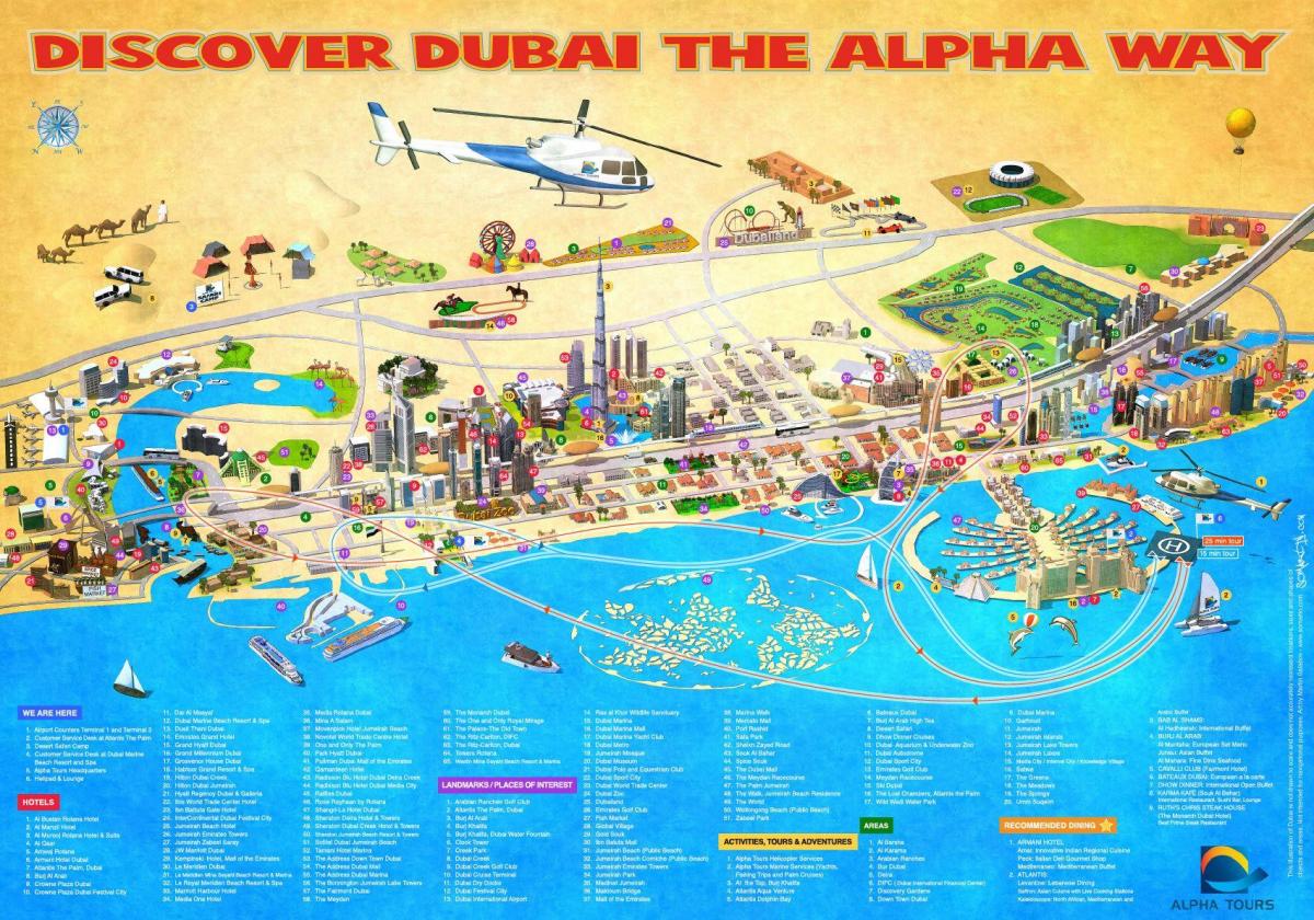mappa del Burj Al Arab