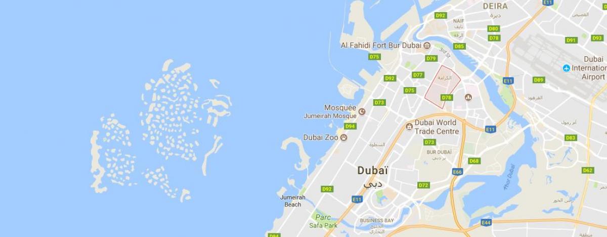 Karama Dubai la mappa