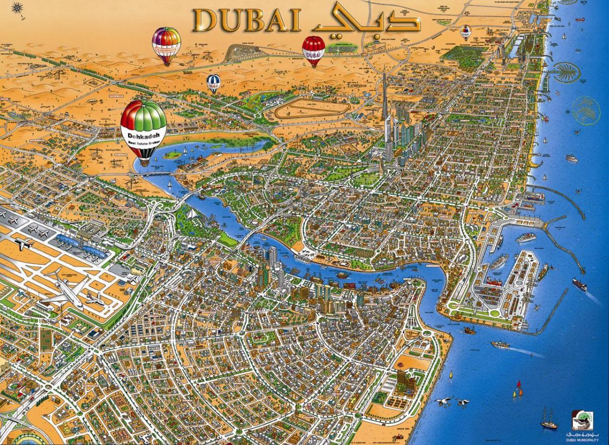 mappa di Dubai creek