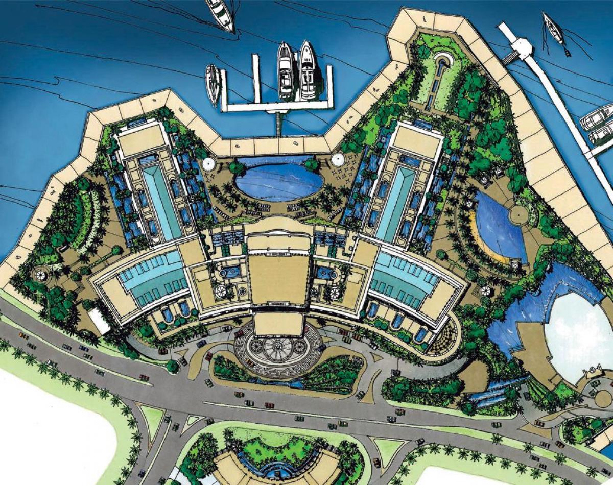 mappa di Palazzo Versace Dubai