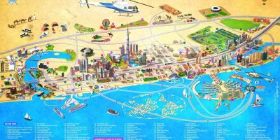 Dubai punti di interesse sulla mappa