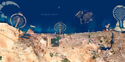 Mappa satellitare di Dubai