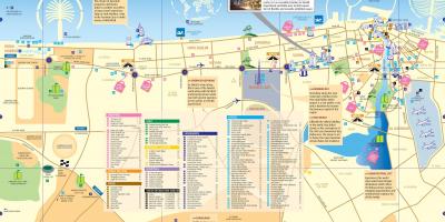 Mappa turistica di Dubai