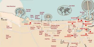 Mappa di Jebel Ali