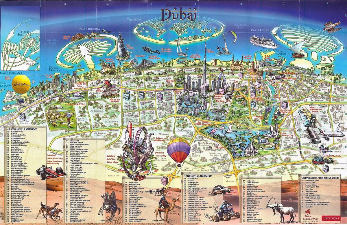 3d mappa di Dubai
