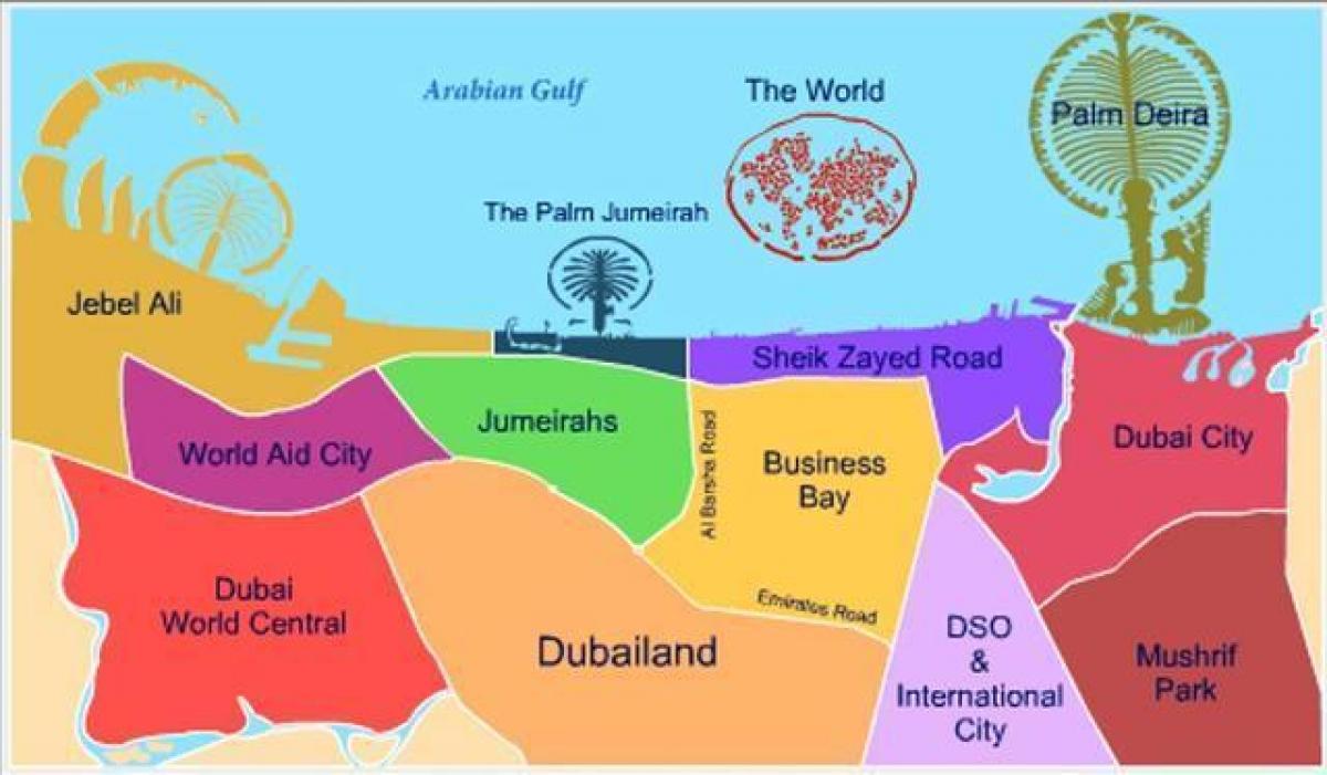 mappa di Dubailand