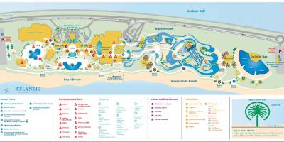 Mappa di Atlantis di Dubai