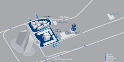 DIFC Dubai la mappa