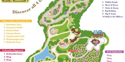 La mappa dei Giardini di Scoperta di Dubai