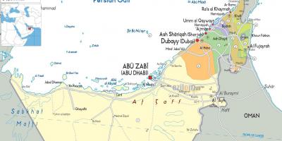 Mappa di Dubai, EMIRATI arabi uniti