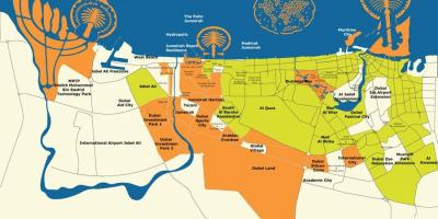 Dubai mappa isole