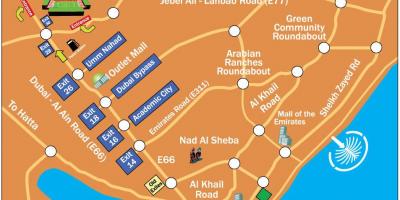 Rugby Sevens di Dubai la mappa
