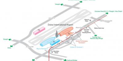 Dxb aeroporto mappa