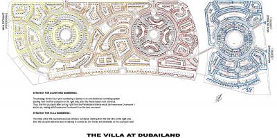 La villa di Dubai la mappa