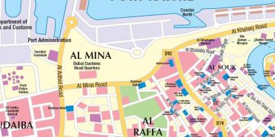 Porto di Dubai la mappa