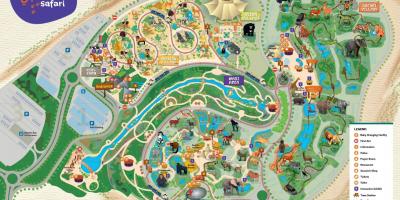 Mappa di Dubai zoo